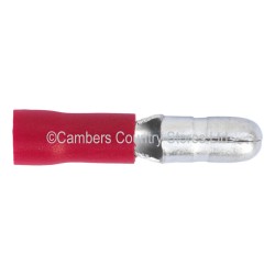 Sealey Terminals 100 Pack Bullet 4mm Male Red